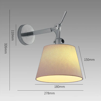 ديكوربايتس™ مصباح حائط صناعي قابل للتعديل للاستخدام بجانب السرير أو الدراسة أو المكتب أو غرفة المعيشة