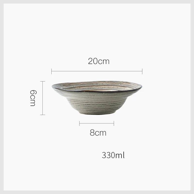 DecorBites™ Ceramic Japanese Style Dish Bowl Set