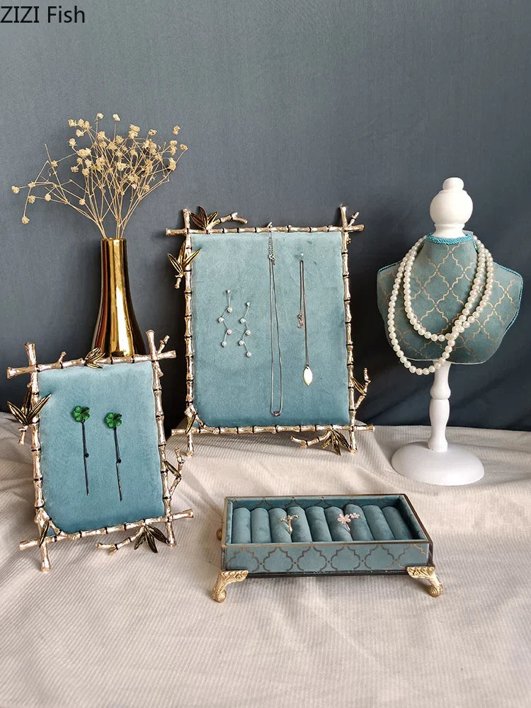 DecorBites™ Jewelry Display Shelf: Stylish Desktop Ornaments and Storage Rack