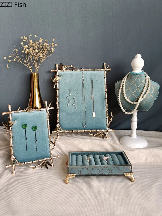 DecorBites™ Jewelry Display Shelf: Stylish Desktop Ornaments and Storage Rack