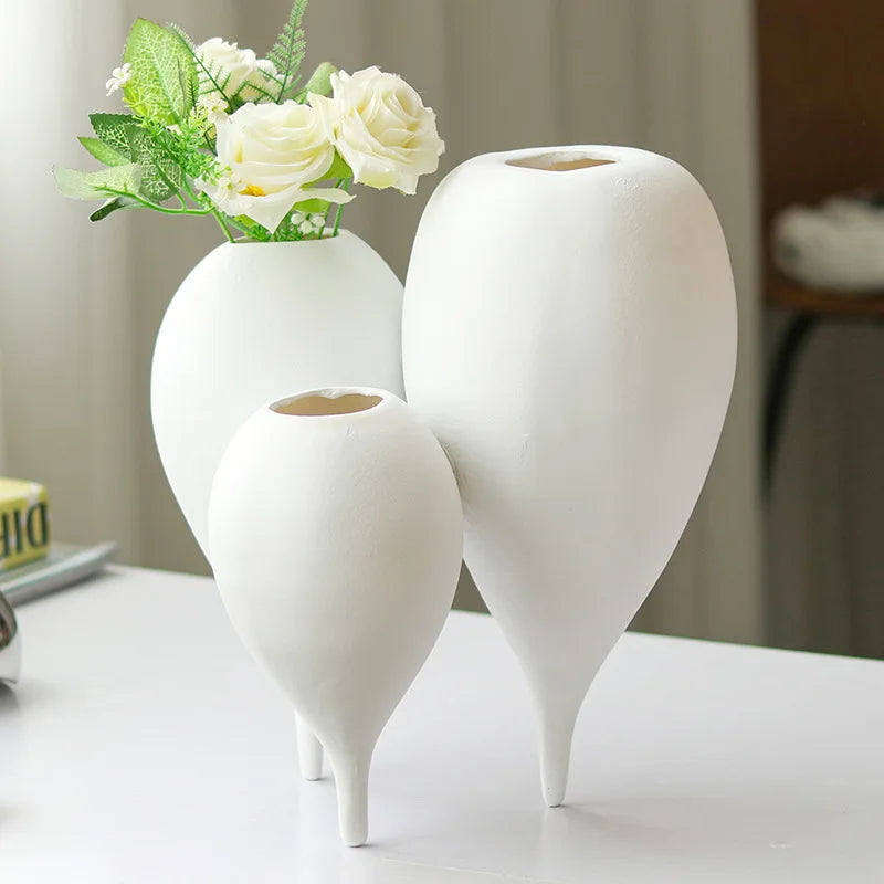 DecorBites™ Balloon Geometric Vase Trio for Flower Arrangement Home Decor & Resin Crafts