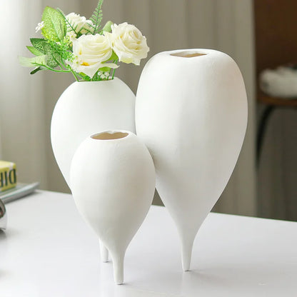 DecorBites™ Balloon Geometric Vase Trio for Flower Arrangement Home Decor & Resin Crafts
