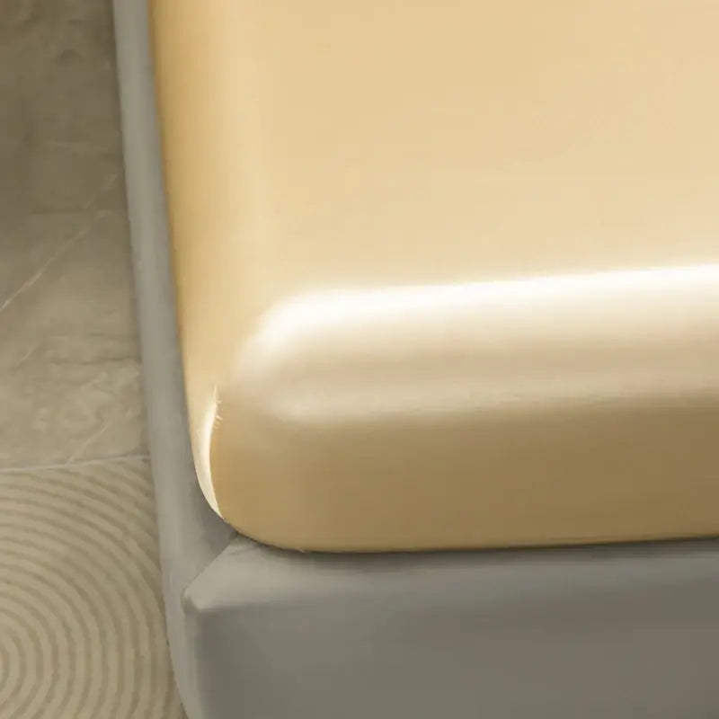 Opulent Solid Color Satin Bedding Set