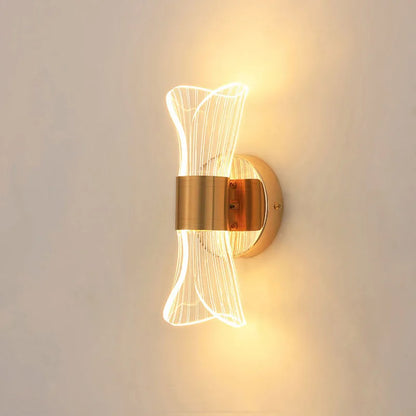 Apliques de pared LED DecorBites™ Gold Nordic de acrílico para decoración de dormitorio y sala de estar