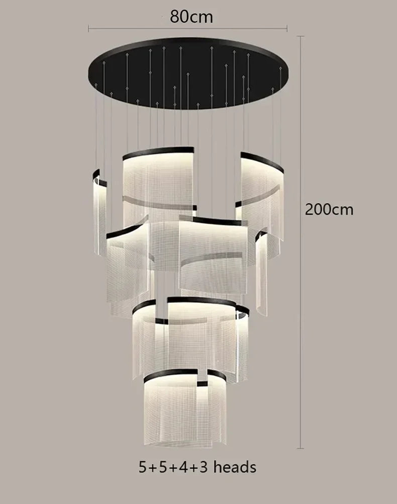 DecorBites™ Elegant LED Ceiling Chandelier for Modern Bedroom and Dining Room