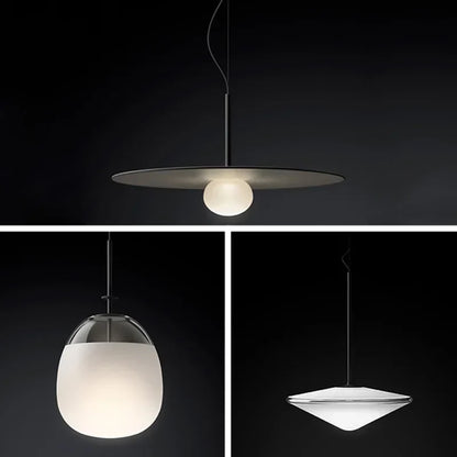 DecorBites™ Glass Saucer LED Chandelier for Living Room & Bedroom Lighting