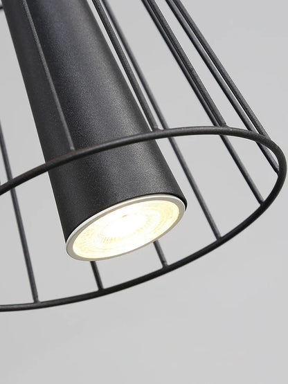 DecorBites™ Iron Mesh Gravity Suspension Lamp in Black - Industrial Pendant for Home Décor