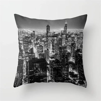DecorBites™ Black Camera Print Retro Cushion Cover for Home Sofa Chair