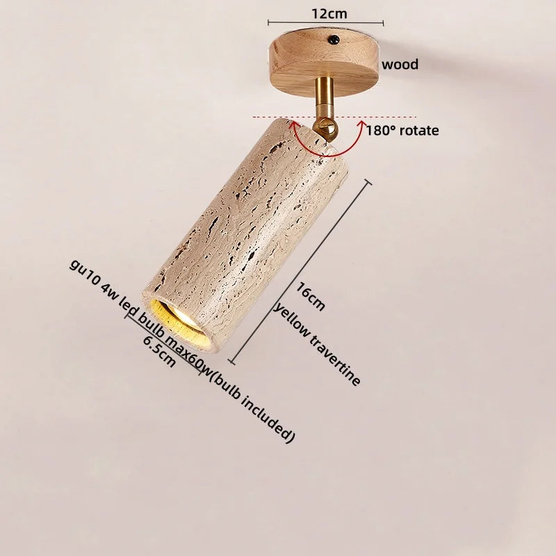DecorBites™ LED Ceiling Light with Wood Base and White Glass Shade