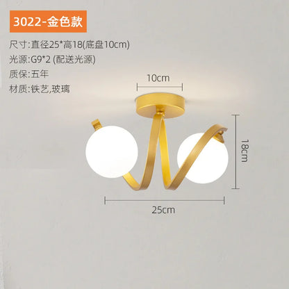ديكوربايتس™ إضاءة السقف الزجاجية باللون الأسود الذهبي: إضاءة داخلية عصرية بسيطة لشرفة المدخل