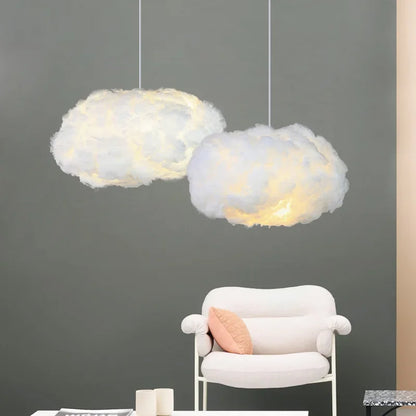 DecorBites™ Cloud LED Pendant: Modern Hanging Lamp for Living, Bedroom, Kids Room Lighting