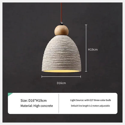 Lámparas colgantes DecorBites™ de cemento pulido con LED E27. Estilo industrial, decoración zen.