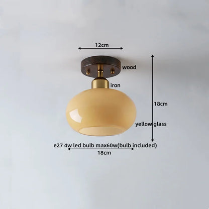 DecorBites™ LED Ceiling Lamp Japanese Style Glass Modern Living Room Lighting