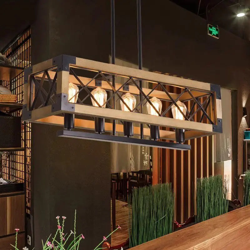 "Lámpara de araña de hierro forjado estilo hotel vintage DecorBites™ para decoración de comedor y sala de estar"