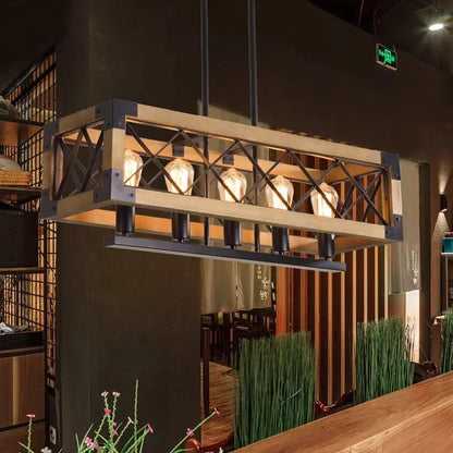 "Lámpara de araña de hierro forjado estilo hotel vintage DecorBites™ para decoración de comedor y sala de estar"