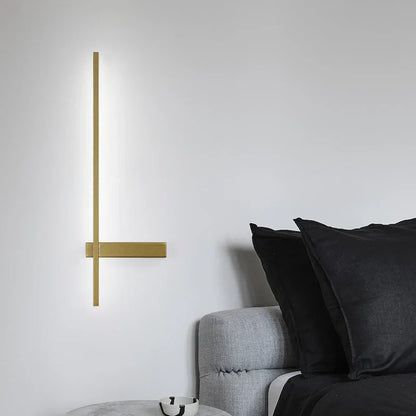 DecorBites™ LED Wall Lamp, Modern Minimalist Design, Aluminum, Indoor Lighting, Gold/Black, AC85-260V