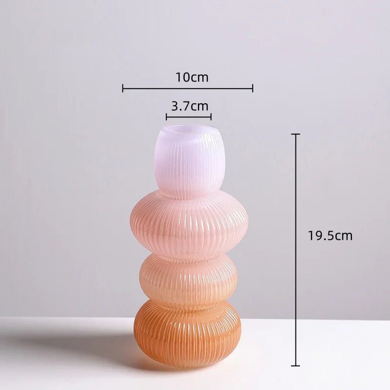 DecorBites™ Glass Vase Geometric Gradient Flowerpot Terrarium Home Decoration