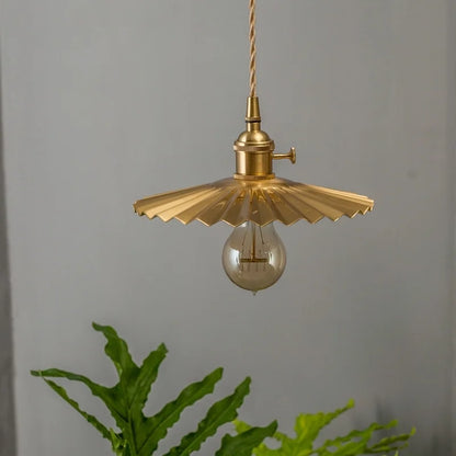 Decorbites™ Messing-Falten-LED-Hängeleuchten für Vintage-Loft-Dekoration und Beleuchtung