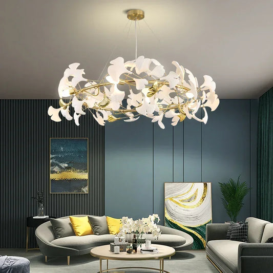 Lámpara colgante DecorBites™ Ginkgo para villa dúplex, ideal para sala de estar y vestíbulo de hotel