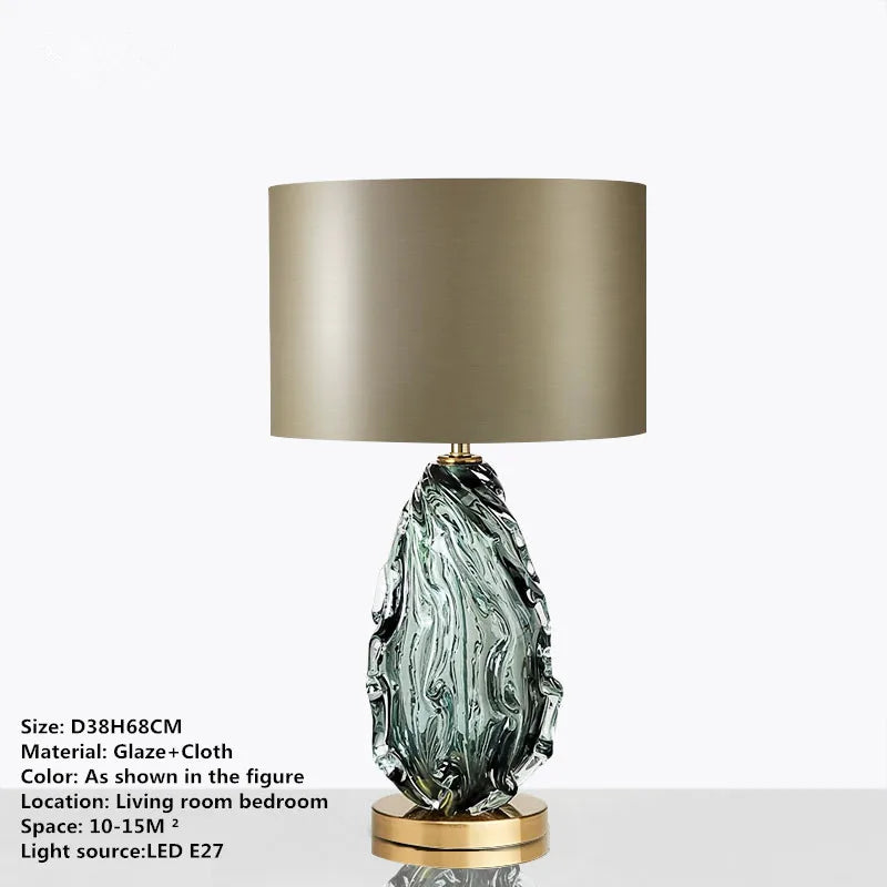 Decorbites™ Glas-Tischleuchte - Nordisches modernes Design für Wohnzimmer, Schlafzimmer, Hotel