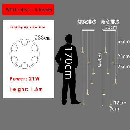 ثريا السقف البسيطة من DecorBites™ 2024 بتصميم نورديك - ديكور إضاءة عصري لغرفة المعيشة