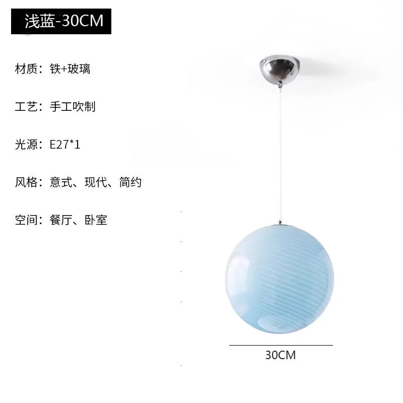 DecorBites™ Glass Pendant Lights LED E27 for Dining Room Bedroom