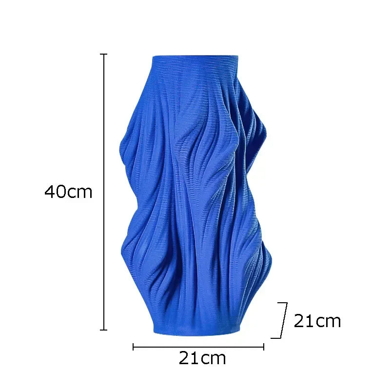 DecorBites™ Ceramic Vase with Artificial Flowers for Desk Decoration and Room Aesthetics