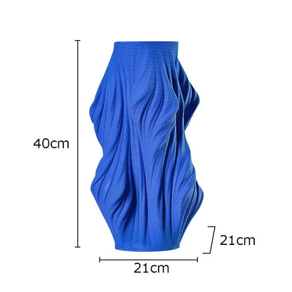 DecorBites™ Ceramic Vase with Artificial Flowers for Desk Decoration and Room Aesthetics