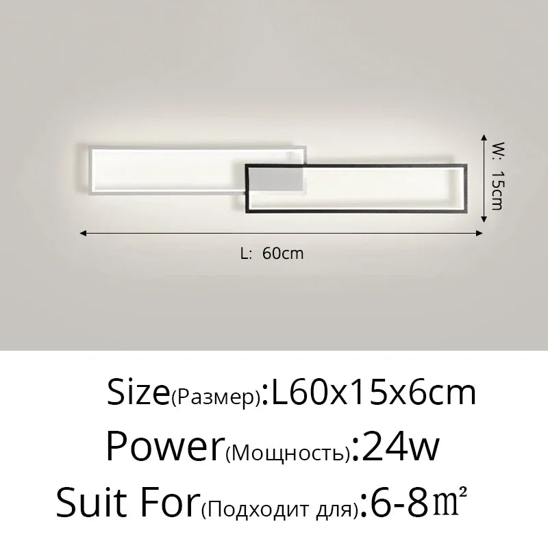 DecorBites™ LED Ceiling Light: Modern Fixture for Living Room, Kitchen & Hallway Lighting