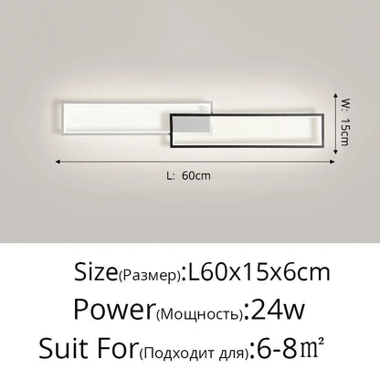 DecorBites™ LED Ceiling Light: Modern Fixture for Living Room, Kitchen & Hallway Lighting