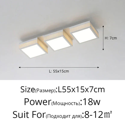 ديكوربايتس™ مصابيح سقف LED باللونين الأسود والأبيض، وحدات إضاءة حديثة وبسيطة لغرفة النوم والدراسة