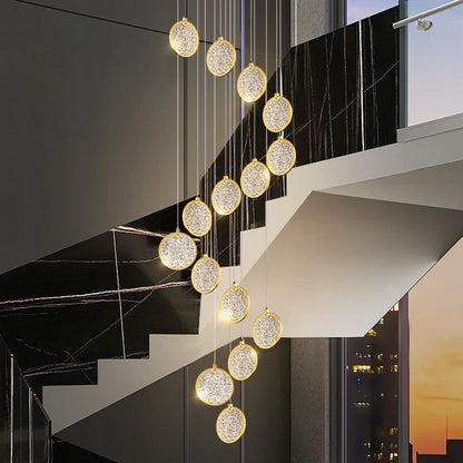 DecorBites™ Double Story LED Ring Chandelier - Modern Nordic Style Living Room Lighting