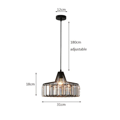 DecorBites™ Crystal Kitchen Pendant Lamp for Dining Room, Coffee Shop, and Bar