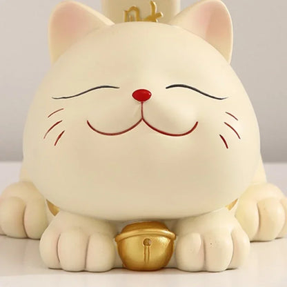 DecorBites™ Lucky Cat Statue Ornaments for Home Decor and Storage