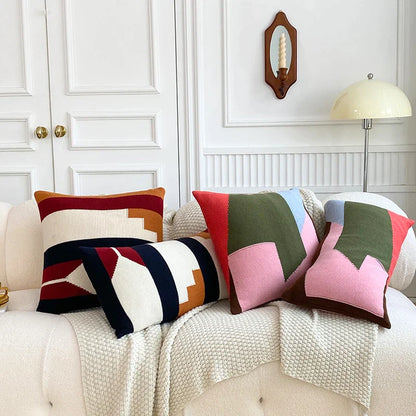 DecorBites™ Knitted Cushion Cover Set for Home Decoration in Living Room Bedroom Sofa