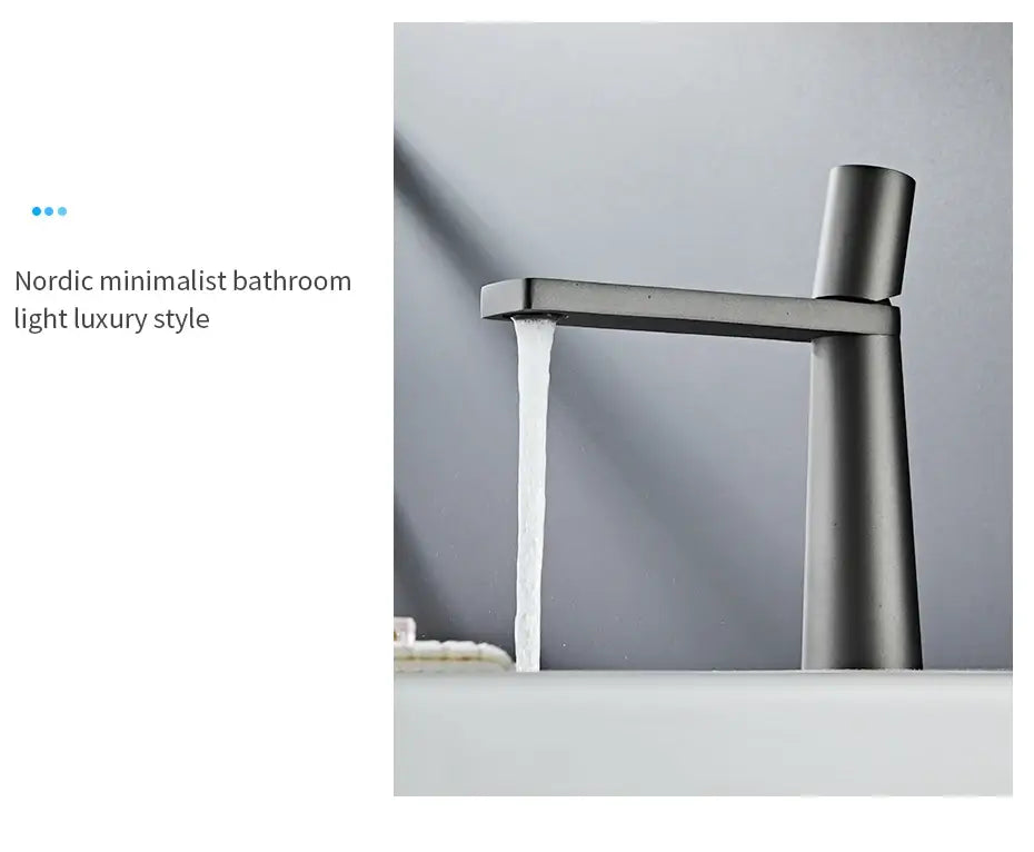 DecorBites™ Gold Brass Basin Faucet for Bathroom Sink