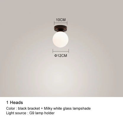 DecorBites™ Black Chandelier: Luxury Glass Pendant Light for Home, Bedroom, or Living Room