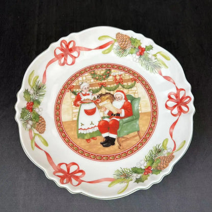 DecorBites™ Christmas Dinnerware Set: Plates, Tray, Mugs, Bowls, and Dishes