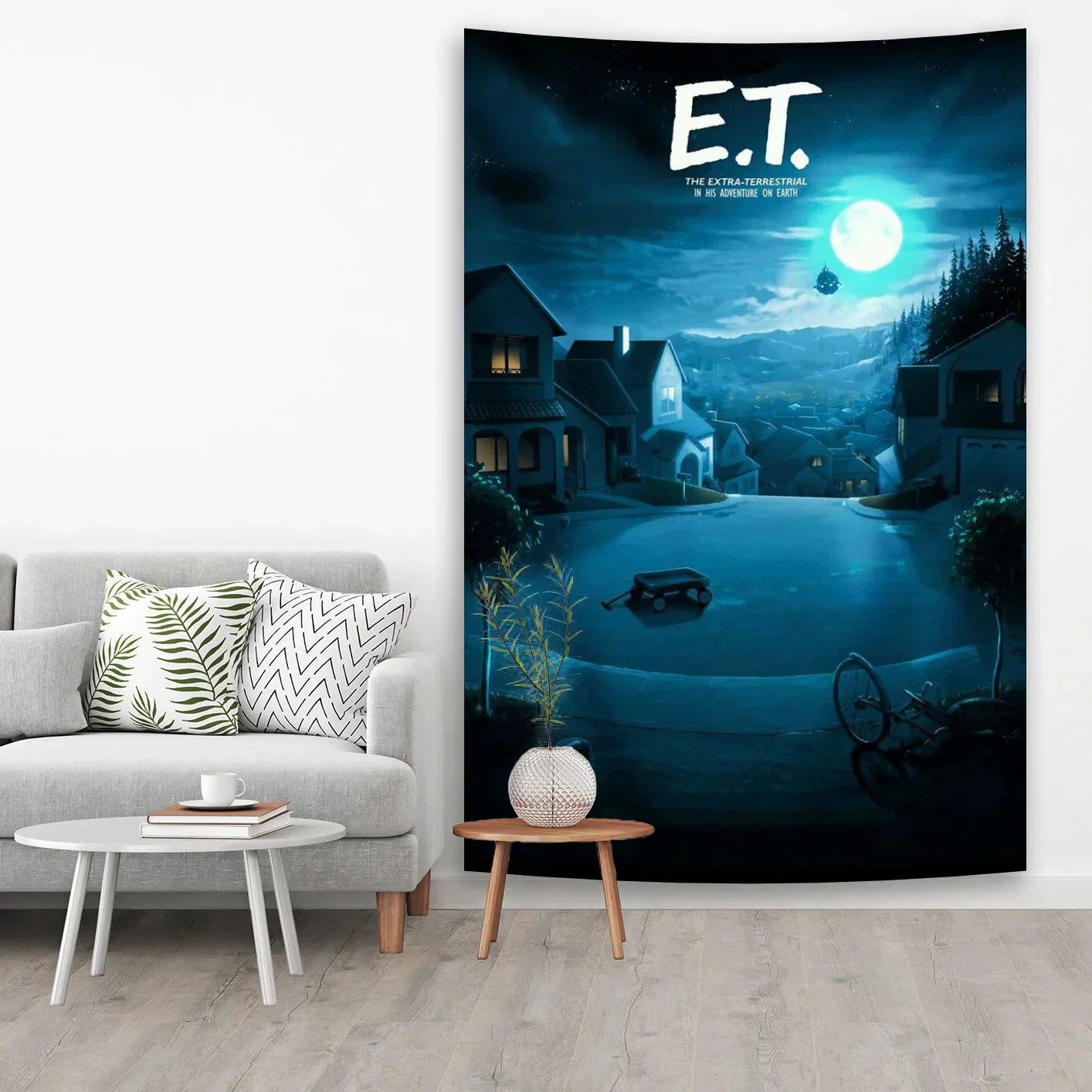 E.T. The Extra-Terrestrials Tapestry for Bohemian Bedroom Decor by Decobites