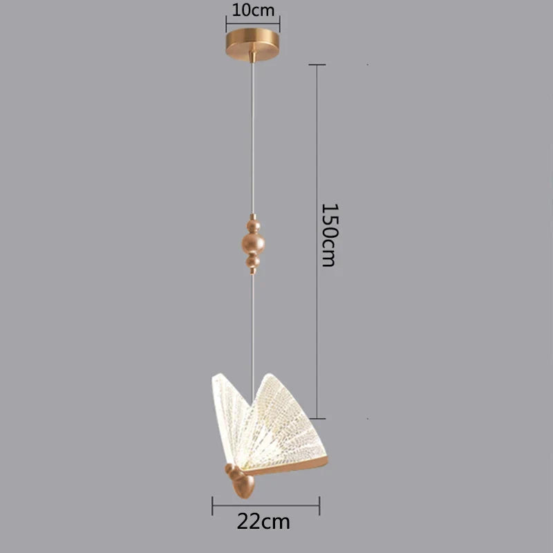 Acrylic Butterfly Pendant Lamp