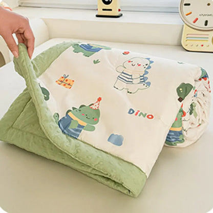 DecorBites™ Cartoon Pattern Summer Comforter: Skin-Friendly Breathable Quilt for Kids & Adults