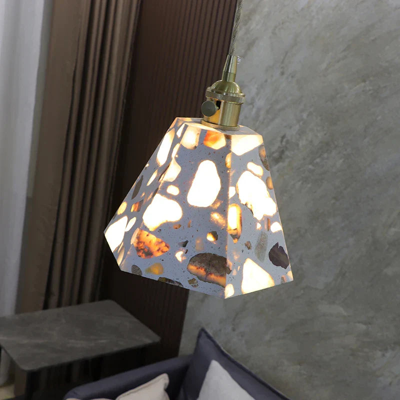 DecorBites™ LED Terrazzo Pendant Lights for Corridor, Bedroom, Living Room - Japanese Style Lighting