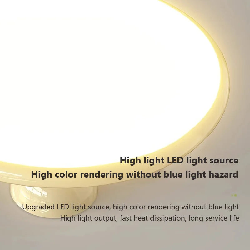 Lámpara de techo LED nórdica DecorBites™ color crema hierro - Luminarias decorativas para interiores