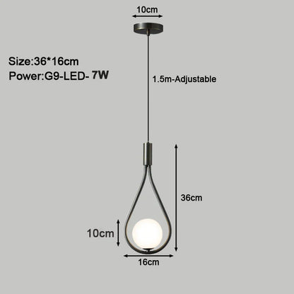 DecorBites™ LED Pendant Lights with G9 Bulb for Indoor Chandelier