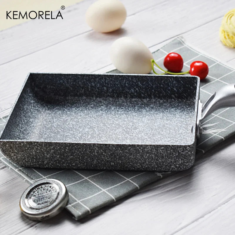 DecorBites™ Japanese Medical Stone Non-Stick Frying Pan | Tamagoyaki Omelette Pan