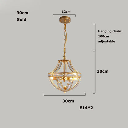 DecorBites™ Bronze Black Chrome Gold Globe LED Chandelier for Living Room