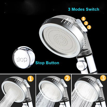 DecorBites™ High Pressure Shower Head with 3 Modes and Anion Filter
