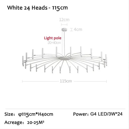 Lámpara de techo LED DecorBites™ de estilo nórdico para salón, comedor o dormitorio