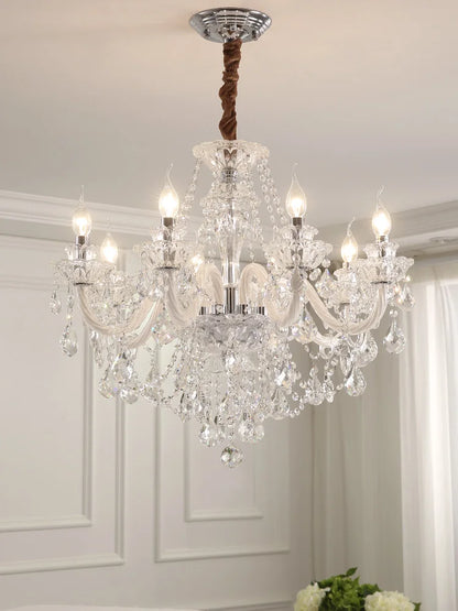 DecorBites™ Elegant LED Crystal Chandelier for Home Décor and Romantic Ambiance