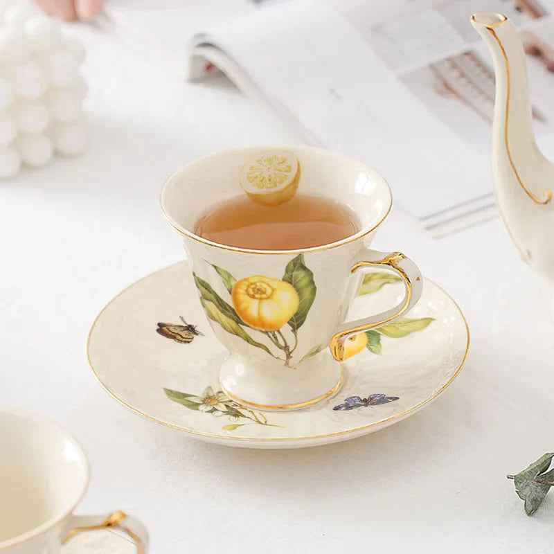 Gold Edge Ceramic Set